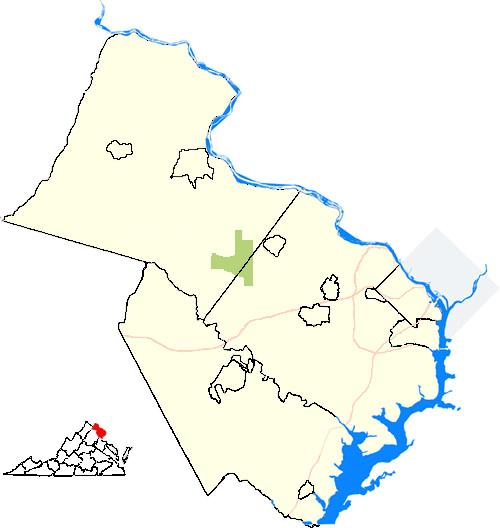 Site Location Map - Northern Virginia Town of Purcellville Town of Leesburg MD Potomac River Subject Property Location Loudoun County Dulles Airport Town of Herndon Town of Vienna DC City of Fairfax
