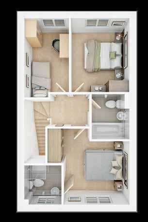 **Maximum dimensions Minimum dimensions The floor plans depict a typical layout of this house type.