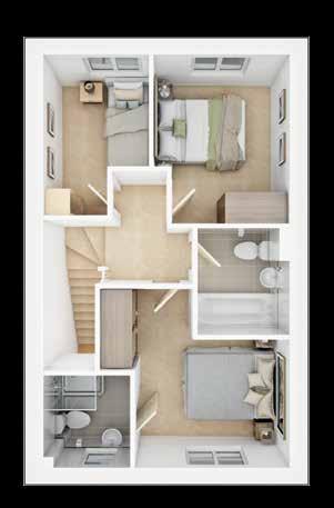 The floor plans depict a typical layout of this house type.