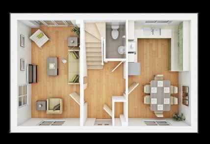 Yewdale 3 bedroom living space Ground Floor Living Room 5.m 3.2m 6'" '" Kitchen/Dining Area 5.m 3.2m 6'" '" First Floor Bedroom 3.78m 3.8m 2'5" '" Bedroom 2 3.2m 2.