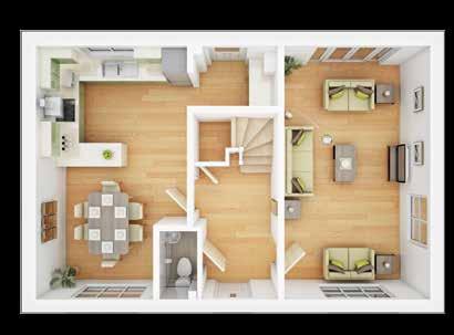 Eskdale 4 bedroom living space Ground Floor * Living Room 6.2m 3.45m '" '4" Kitchen 3.58m 2.86m '" '5" Dining Area 3.6m 2.77m '5" '" Utility Room 2.m.52m 6'7" 5'" First Floor Bedroom 3.