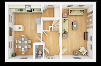 Kentdale 4 bedroom living space * Ground Floor Living Room 6.2m 3.45m '" '4" Kitchen 3.58m 2.86m '" '5" Dining Area 3.6m 2.77m '4" '" Utility Room 2.m.52m 6'7" 5'" First Floor Bedroom 3.