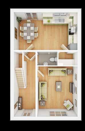 Midford 4 bedroom living space * * Ground Floor Living Room 4.4m 3.62m 4'" '" Kitchen/Dining Area 5.7m 3.38m 8'" '" First Floor Bedroom 3.6m 3.