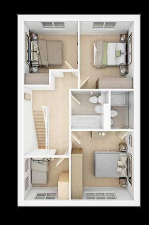 **Maximum dimensions. The floor plans depict a typical layout of this house type.