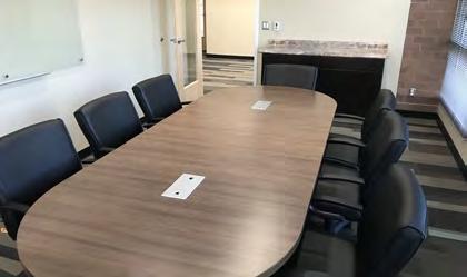 1715 Pratt Drive, Suite 1500 Table seats 15 Conference seating up to 30 603 sq ft Amenities: Whiteboard, erasers, markers, dropdown, phone, podium, side table with sink The VISION CONFERENCE ROOM is