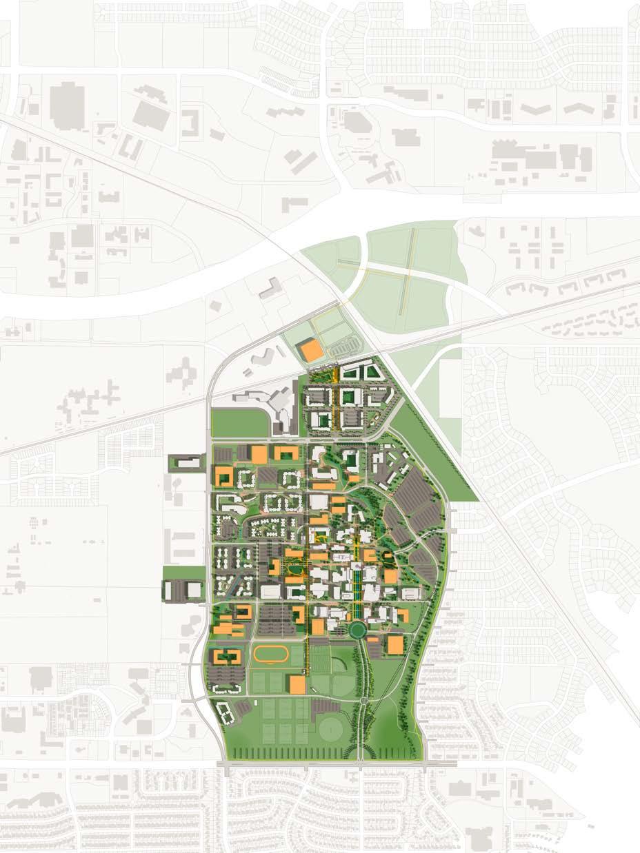 Implementation he Master Plan Update is a dynamic tool that will shape the physical campus during the next period of development.