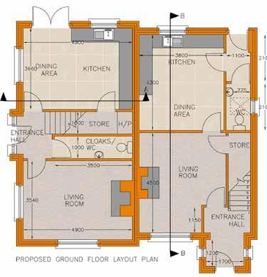 30m Dining Area: 2.00m x 3.00m Living Room: 4.90m x 3.50m Hallway: 2.00m x 1.70m WC: 0.80m x 2.