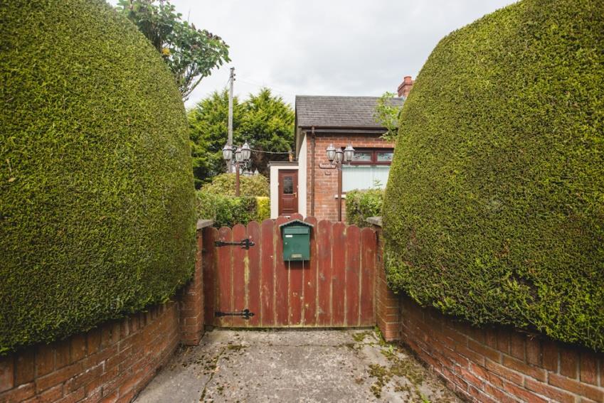 Separate pedestrian entrance leading to principal dwelling. Store: Useful garden store which has pedestrian door access.
