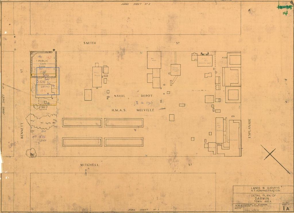 A 1954 plan of HMAS Melville