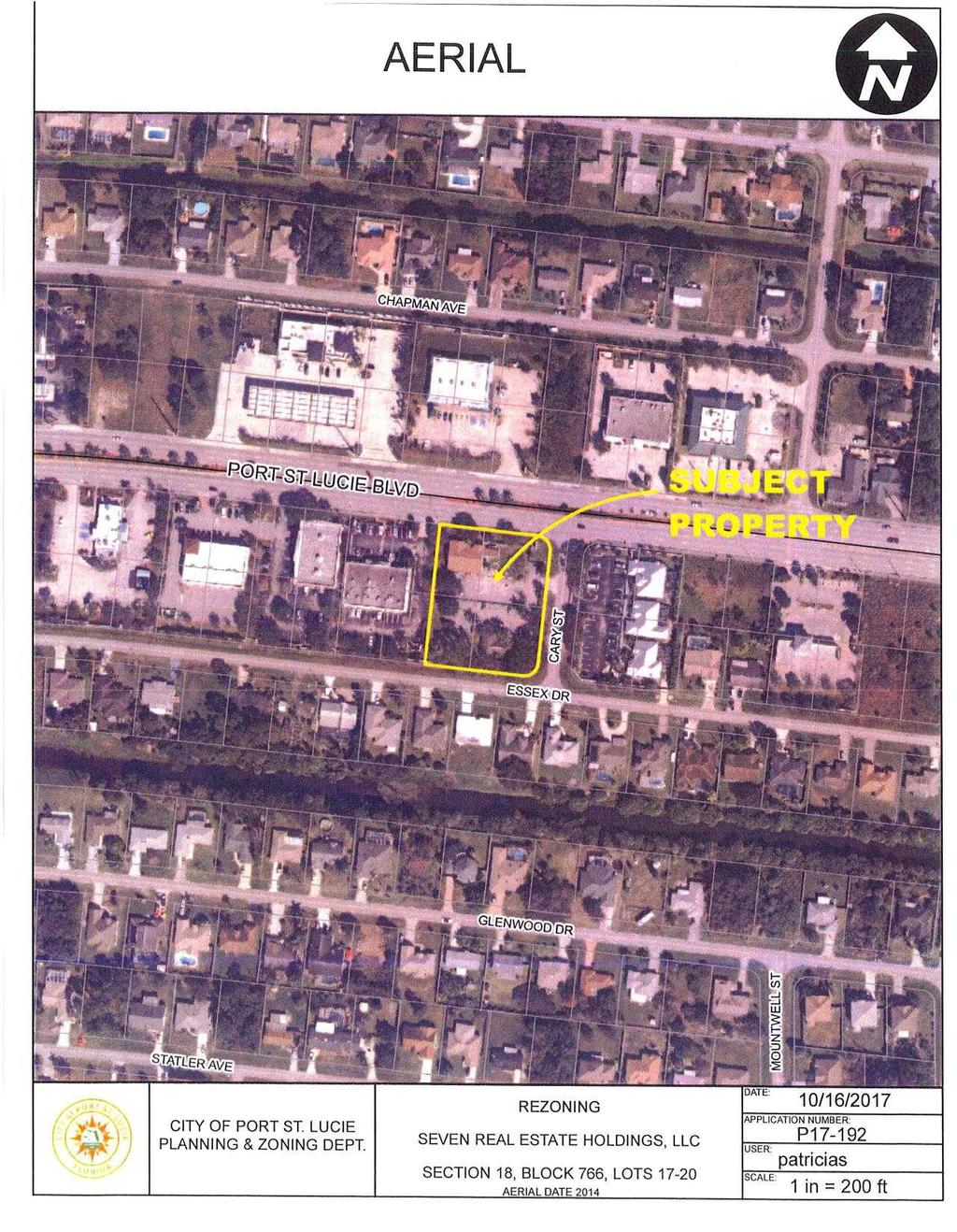 AERIAL CITY OF PORT ST. LUCIE PLANNING & ZONING DEPT.