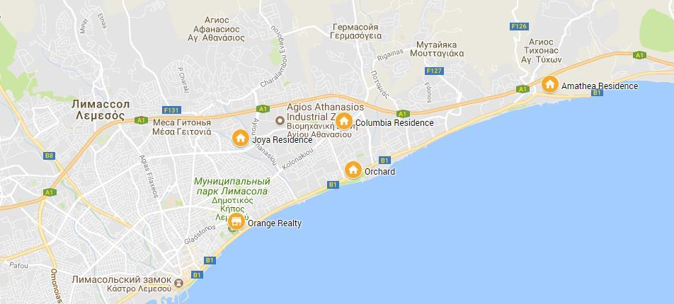 Projects in Limassol Sales Office Address: office 5, Amathountos Avenue 32, Zana