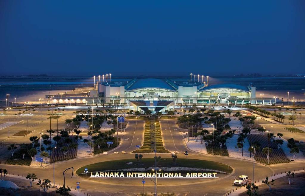 Larnaca Airport is only 25