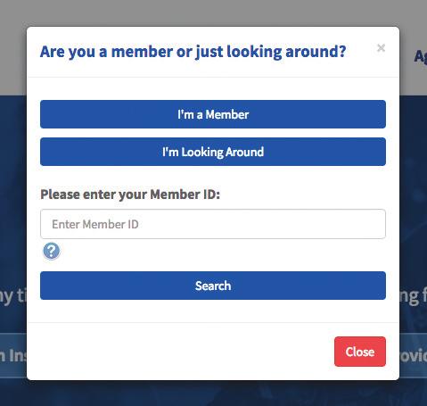 Two ways to search for providers: 1 Click the I m a Member tab. 2 3 Enter your Member ID in the space provided. Click the Search button.