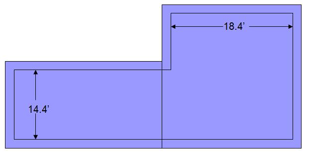 In order to visualize the second level interior to exterior relationship, the following figure includes an interior wall. The wall thickness adjustment must be obtained.