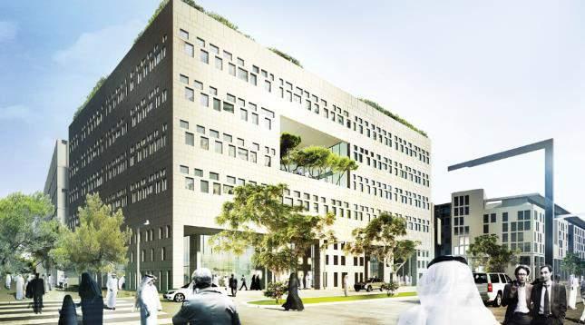 Commercial Building L01 L01 is a mixed-use building of premium office space, forming an iconic landmark on the corner of Al Khail Street and Al Kahraba Street.