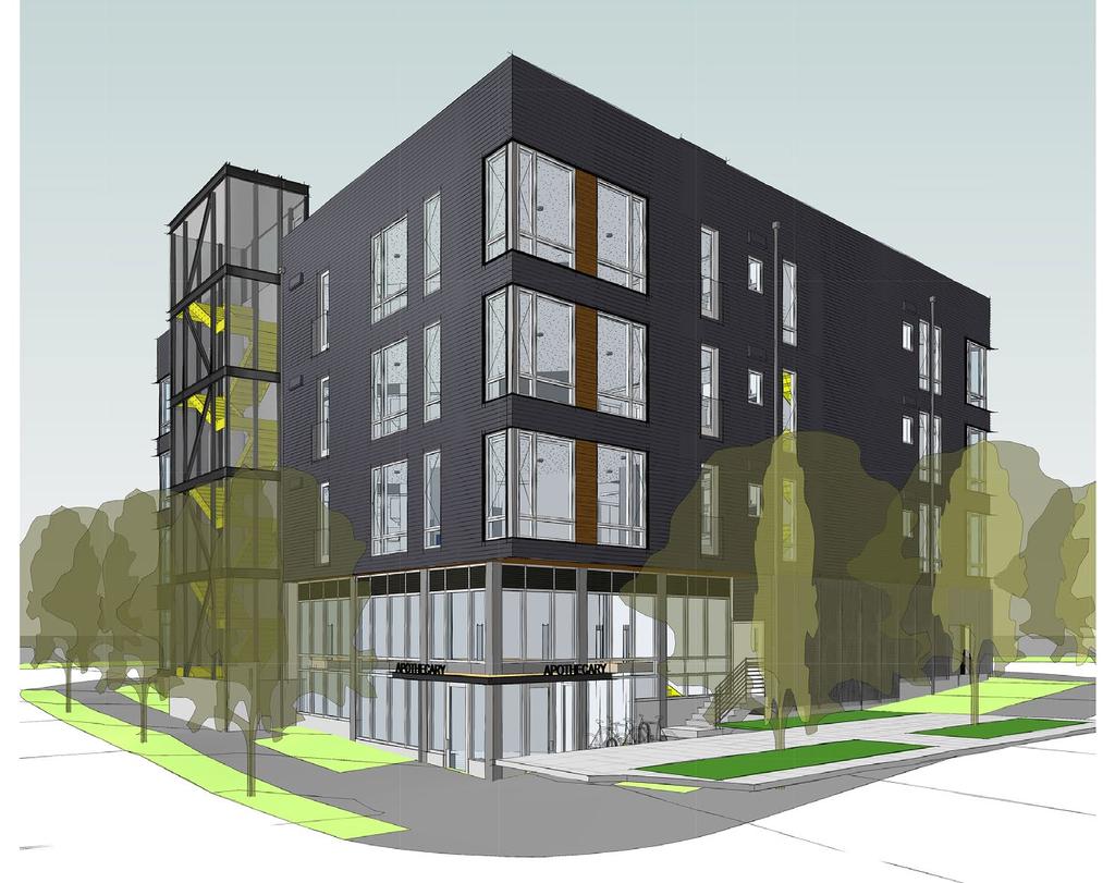 Executive Summary Overview The Apothecary Apartment Project represents a unique opportunity to purchase a permitted 4-story, multi-family project with the ability to have a 502 use in the zone.