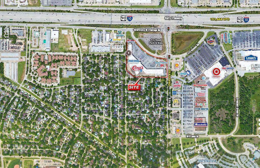 LOCATION Southwest Corner of I-10/Katy Fwy & Fry Rd Houston, Texas 77450 AVAILABLE SPACE 1,425 SF - 12,775 SF LEASE RATE $27.00 PSF/YEAR + $4.