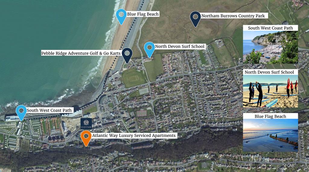 Westward Ho! Holiday Apartments - Investor Report Location Summary Atlantic Way is positioned at the heart of Westward Ho!