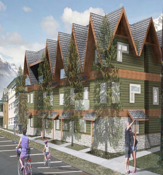 Project #1: The YWCA Banff Courtyard Project ~18,000 ft 2 3 stories Title 33 affordable units 12 studio