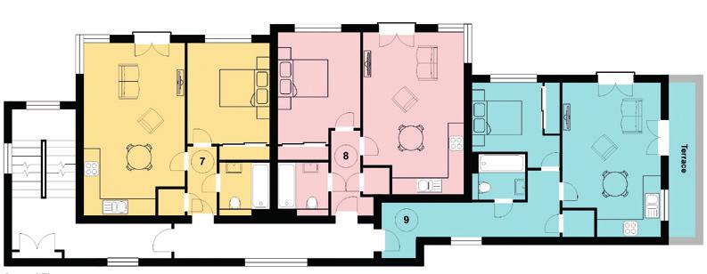 5 sq m - 490 sq ft Living/Dining Room/Kitchen - 19 11 (6.07 x 12 2 (3.71) Bedroom - 10 11 (3.33) x 10 5 (3.25) Approx gross internal floor area - 46.