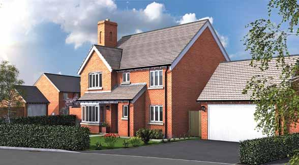 The Rydal - Plots 3, 4, 6, 8, 12, 79 & 80 The distinctively attractive four bedroom Rydal includes living room, dining room, study, kitchen/breakfast room, utility and cloakroom.