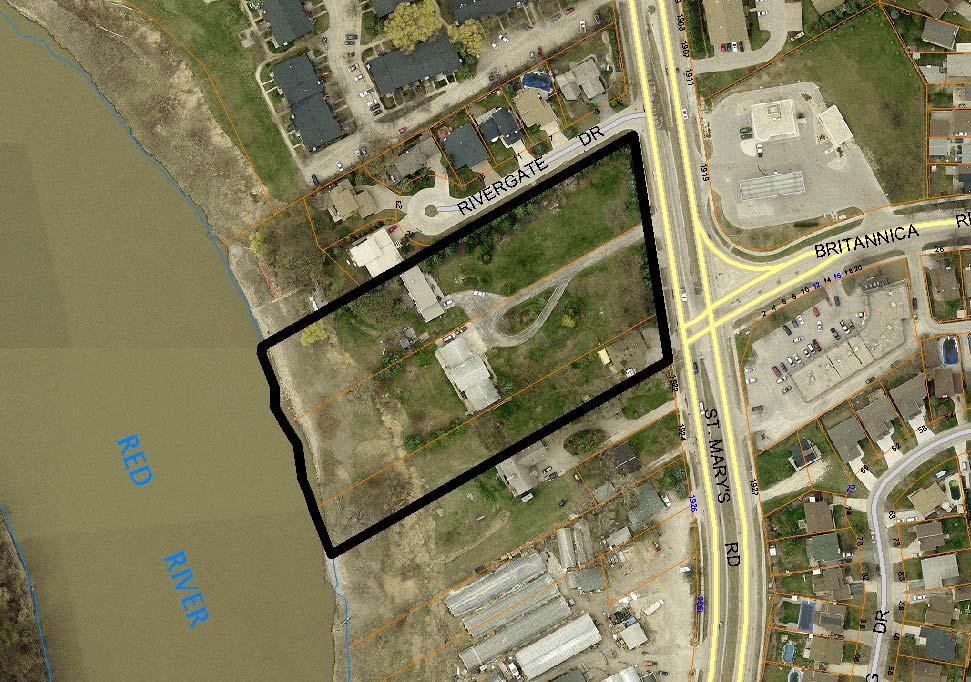 SITE DESCRIPTION The subject site is located on the west side of St. Mary s Road, near the Britannica Road and St. Mary s Road intersection in the River Park South neighbourhood of the St.