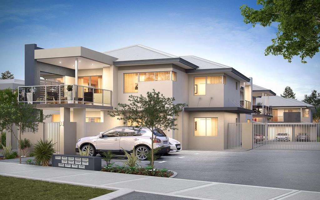 This small development with security intercom and secure parking consists of 8 one bedroom one bathroom, 5 two bedroom two bathroom and 1 two bedroom one bathroom apartments.