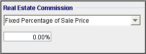 00% of Sale Price The Real Estate Commission should appear like
