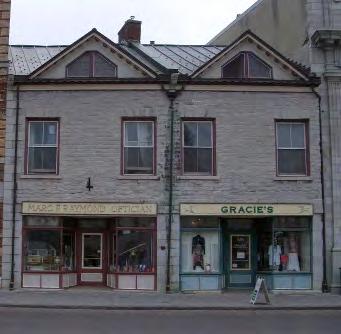 322 King Street East storefront (City of Kingston) Awnings shall be of a colour(s) and