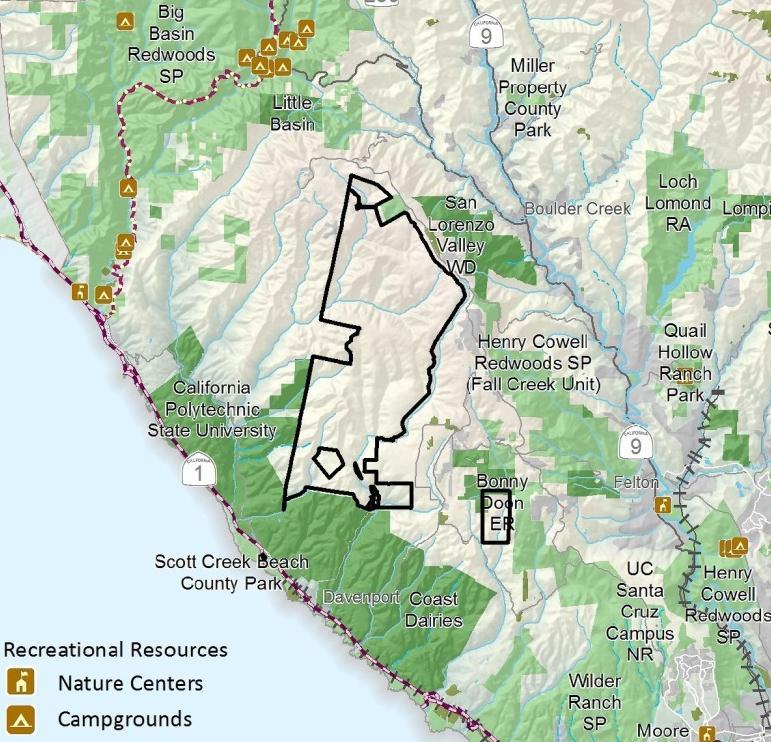 SANTA CRUZ MOUNTAINS: Protect the waters, recreational opportunities, habitats, and working landscapes of the North Coast region The successful completion of the CEMEX Redwoods Forest project is