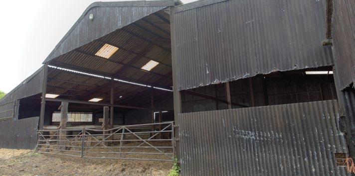 The Barn The barn is a former agricultural building with the floor area extending to approximately 364sqm and is made out of a steel frame structure with a concrete blockwork low level outside wall