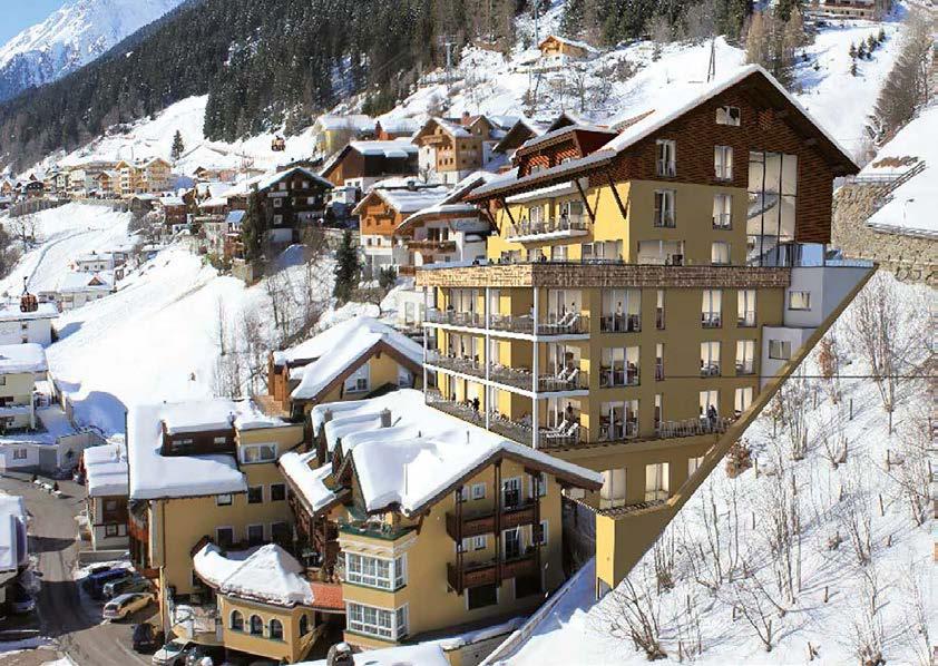These south facing apartments are just an eight minute drive from the spectacular resort of Ischgl where there is a further 235km of skiing and property is hardly available to buy.