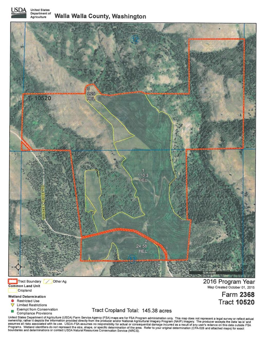 Property Description, continued FSA Aerial Photo
