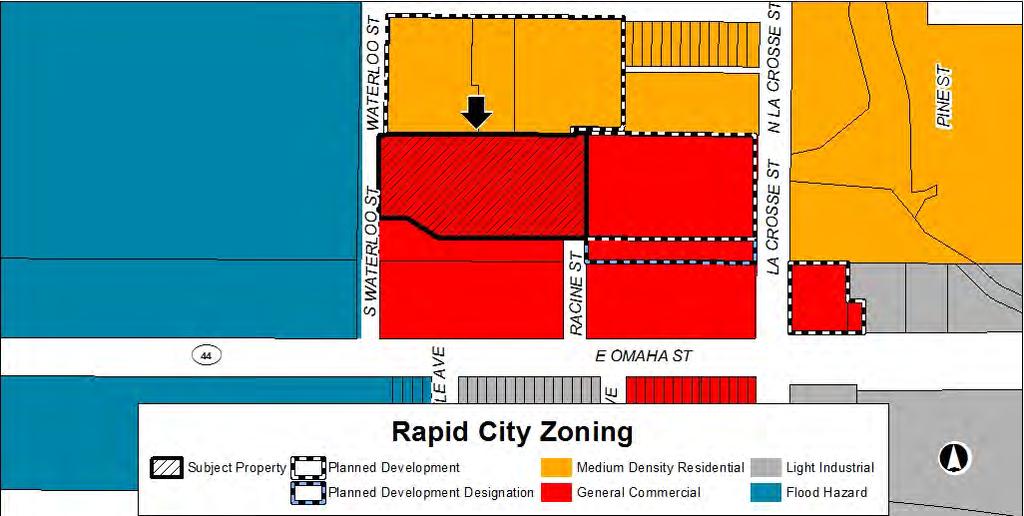 Subject Property and Adjacent Property Designations Existing Zoning Comprehensive Plan Existing Land Use(s) Subject Property