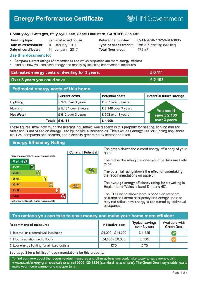 Tenure Freehold Services Shared Cesspit, LPG heating, Electricity and Mains Water Council Tax Band D EPC Rating E Price Offers in Excess of 350,000 59 High Street, Cowbridge, Vale of Glamorgan, CF71