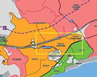 SIBAYA - NODE 4 Durban to Ballito area Airport region Sibaya 103 R502 MILLION (RANGE R464 - R927 MILLION) PER HECTARE R4,9 MILLION (RANGE R4,5 - R9 MILLION) DEVELOPABLE Medium to high-density