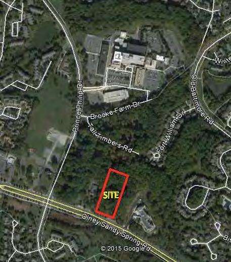 The subject property is directly south of and less than ¼ mile from MedStar Montgomery Medical Center (Montgomery General Hospital) and directly east of a newly constructed 94 bed assisted-living