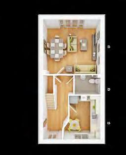 Ground Floor Living/Dining Room 4.35m 4.15m 14' 3" 13' 7" Kitchen (max.) 2.82m 3.