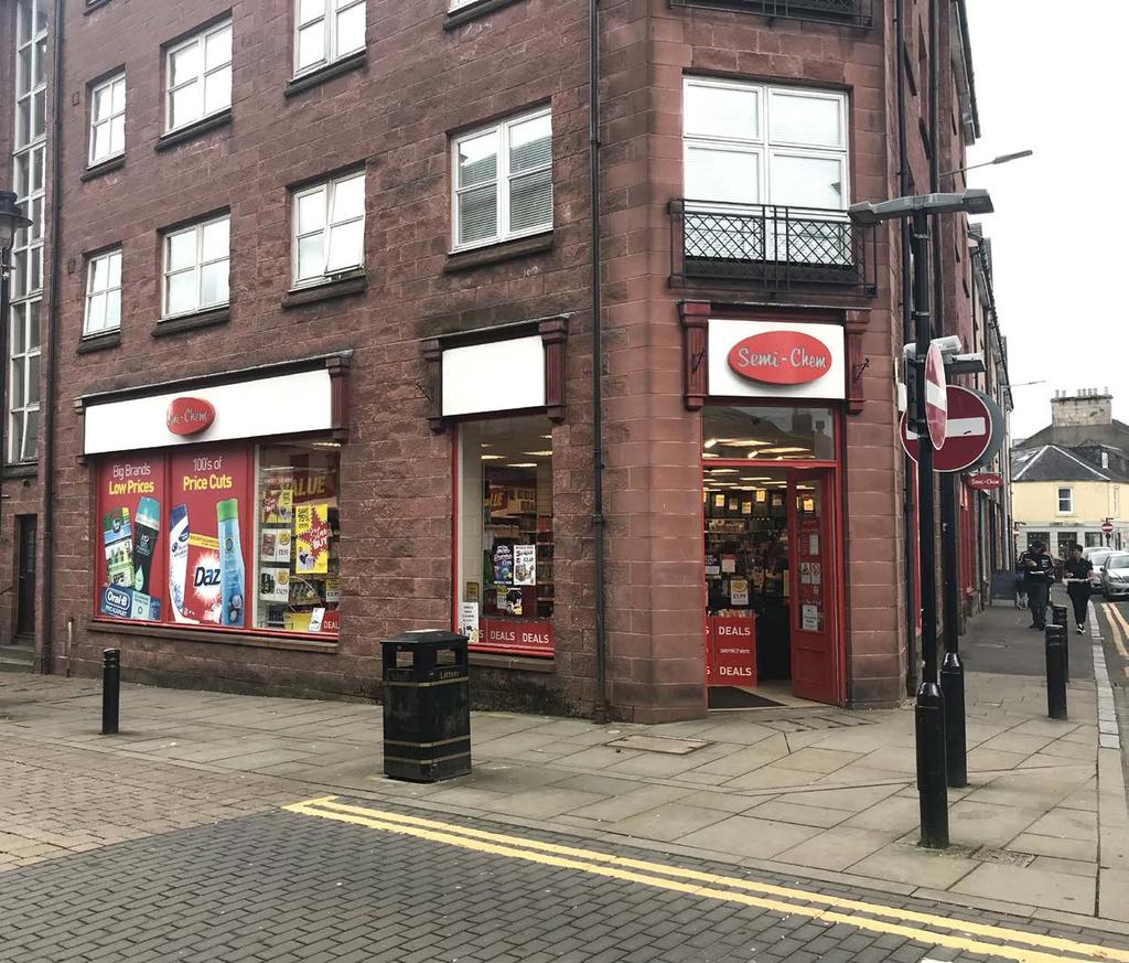 FOR SALE UNITS 3&4 8-10 MILL STREET ALLOA FK10 1DT PROMINENT RETAIL