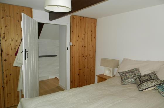 the gable-end, built-in wardrobes, stone walling,