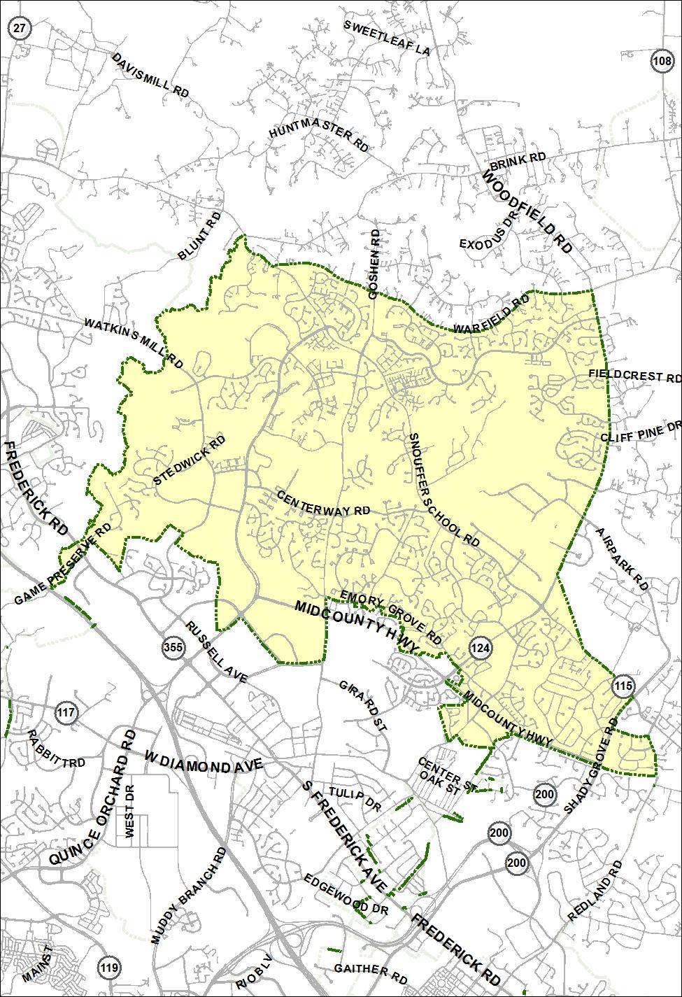 PLANNING AREA CONTEXT Gaithersburg Vicinity
