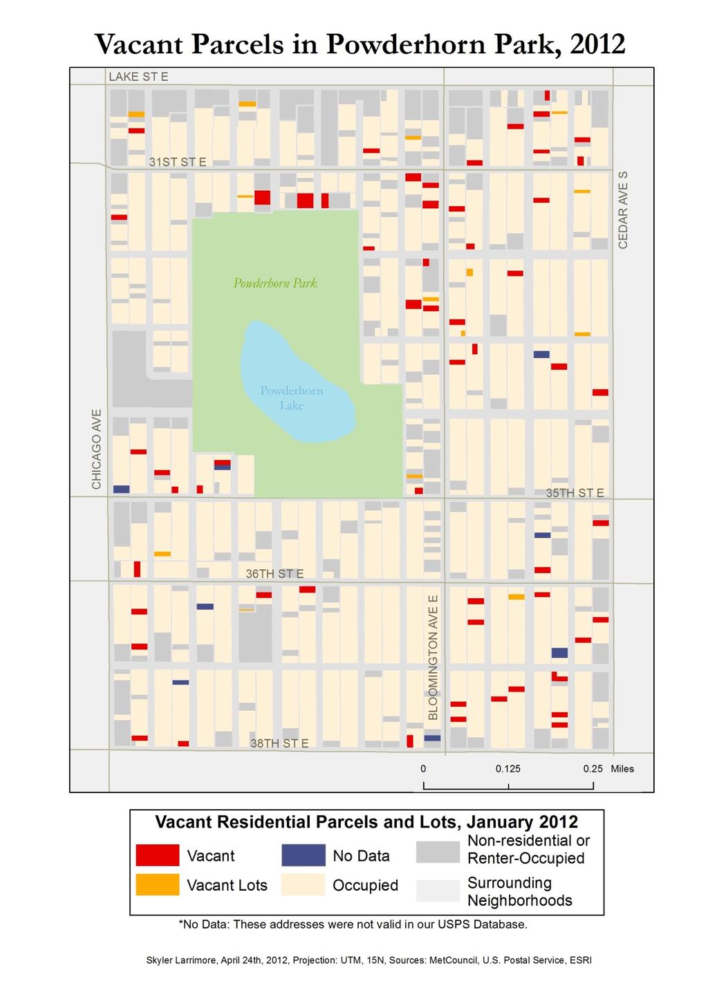 Map 5: Vacant Parcels, 2012