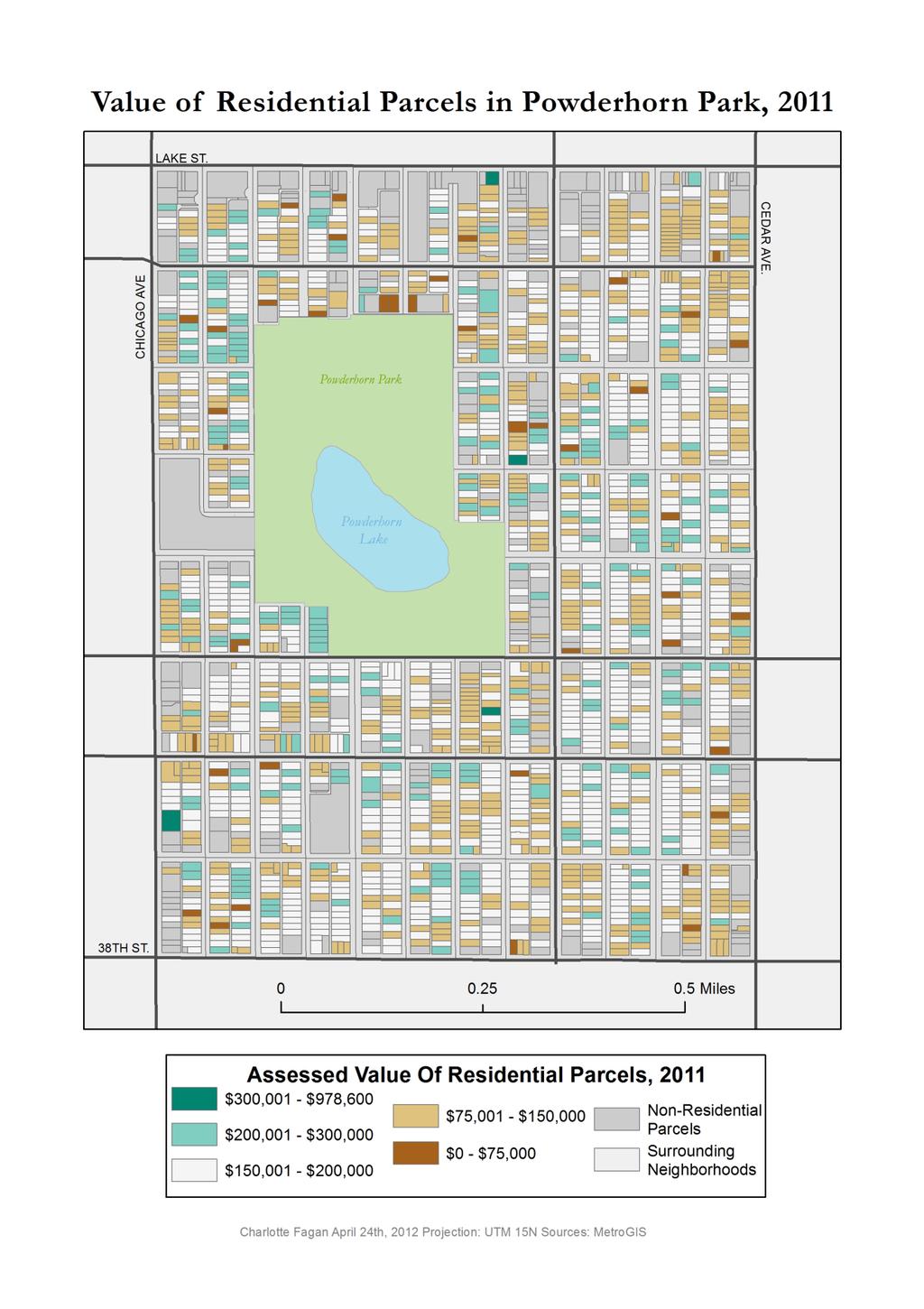 Map 9: Value of Residential Parcels, 2011