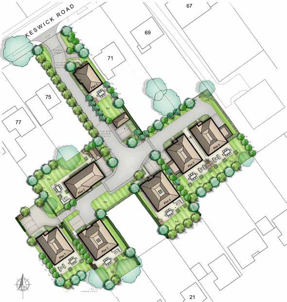 SITE PLAN Location BELMONT COURT 73 KESWICK ROAD BOOKHAM SURREY KT23 4BG DISCLAIMER: Whilst these particulars are prepared with all due care for the convenience of intending purchasers, the