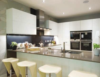 Inside, the professionally designed kitchens come complete with a host of fully integrated