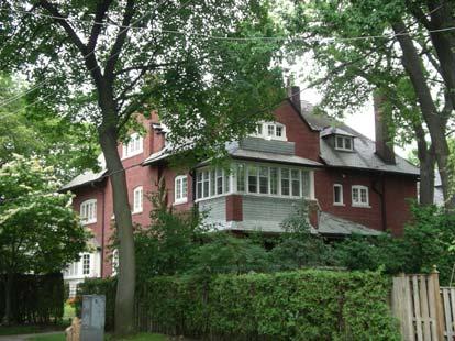 heritage value or interest. Eden Smith designed the house form building, which occupies a corner lot at the southeast intersection of Poplar Plains Road and Balmoral Avenue.