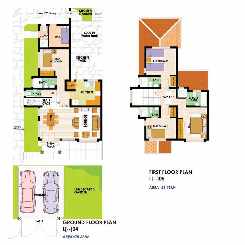 Olengai Town Houses Olengai Town House units each feature an openplan lounge and dining