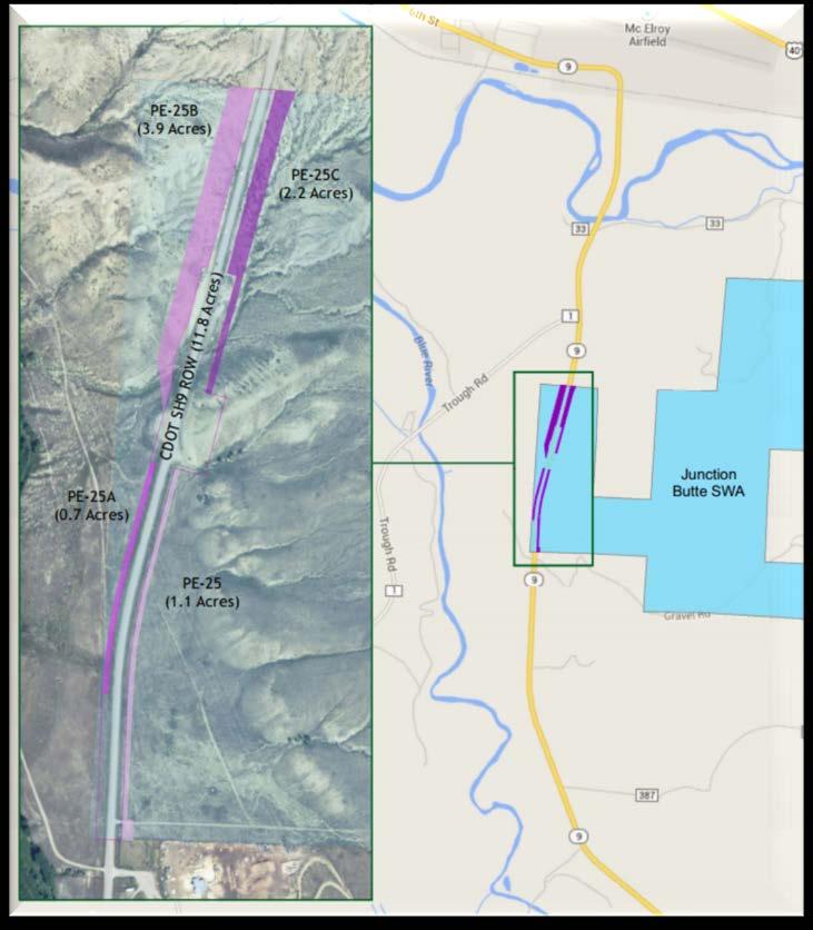 Junction Butte SWA - CDOT 8-acre Fee Title Disposition Grand County Closed