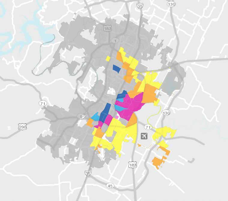 Neighborhood Typology (2016) Austin, Texas Legend Continued Loss Late Dynamic Dynamic (Rent Data) Early: Type 1 Susceptible