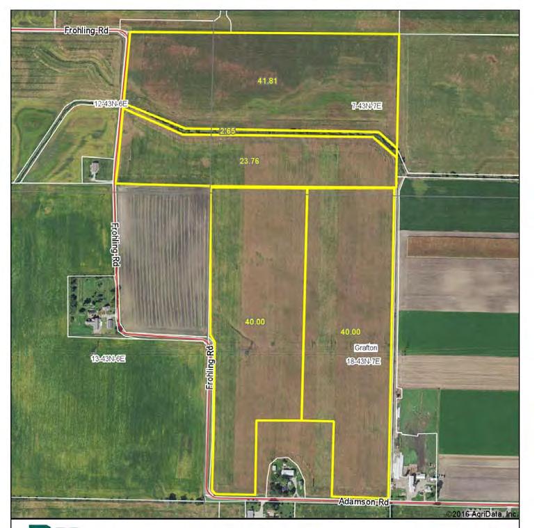 Aerial Photo: All Parcels PARCEL 2 Contract & Title Immediately upon conclusion of the auction, the high bidder(s) will enter into a real estate contract and deposit with the designated escrow agent